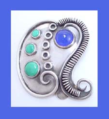 Gladys Skelly Modernist Sterling Brooch