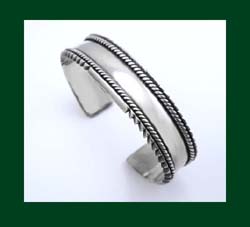 Native American Sterling Cuff Bracelet