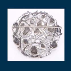 Sterling Silver Butterfly, Acorn, and Pine Cone Brooch Signature