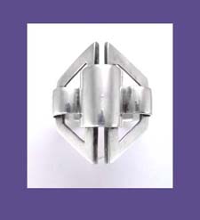 Mid-century Modernist Sterling Ring