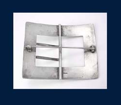 Sterling Buckle Sash Pin Signature