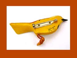 Takahashi Western Meadowlark Pin Signature