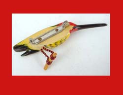 Takahashi Anna Hummingbird Brooch Back