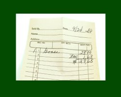 Takahashi Canadian Goose Pin Receipt