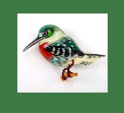Kingfisher Bird Pin by Takahashi