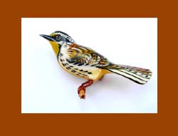 Takahashi Western Meadowlark Pin with Card