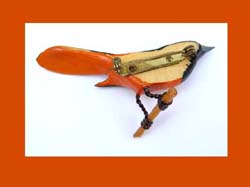 Takahashi Baltimore Oriole Pin Back