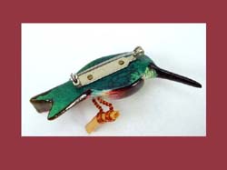 Takahashi Xantus Hummingbird Pin Back