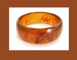 Tea Swirl Bakelite Bracelet