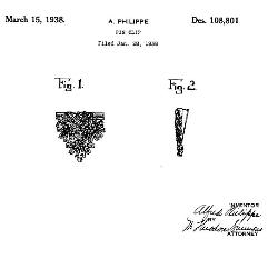 Trifari Rhinestone Clip Mate Patent