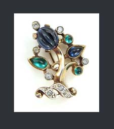 Trifari Moghul Inspired Tree of Life Pin