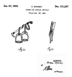 Trifari Enamel Riding Pin Design Patent