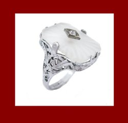 Camphor Glass Ring by Uncas Manufacturing