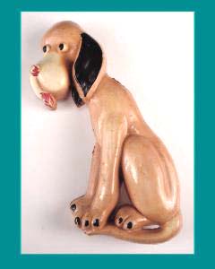 Uncas Plastic Pooch Pin Front