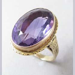 Victorian Amethyst 10k Gold Ring