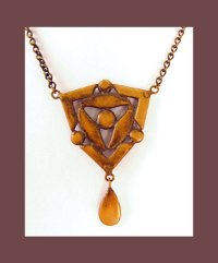 Victorian Garnet Necklace Back