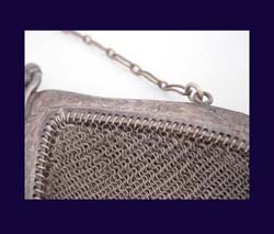 Whiting & Davis Co. Mesh Purse Close Up