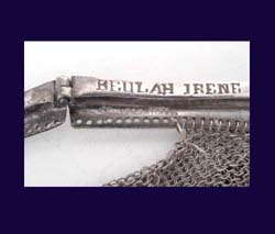 Whiting & Davis Co. Mesh Purse Signature