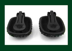 Sparkling Black Rhinestone Earrings Back