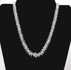 Clear Crystal Beaded Necklace
