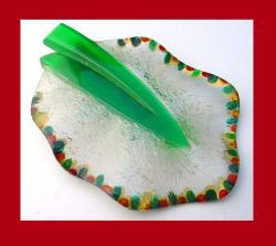 Colorful Leaf Plastic French Dress Clip