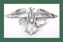 Patriotic Enamel & Rhinestone Eagle Brooch Back</b>