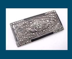 Germany Sterling & Marcasite Lily Pin