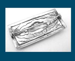 Germany Sterling & Marcasite Lily Pin Back