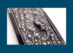 Germany Sterling & Marcasite Lily Pin Side
