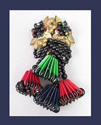 Miriam Haskell Lampshade Dress Clip