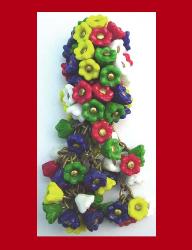 Cascading Glass Flowers Dress Clip by Haskell
