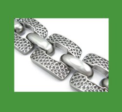 Spectacular Monet Silver Tone Bracelet Full