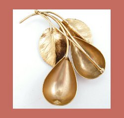 Napier Enamel Large Pear Pin Back