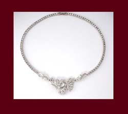 Otis Sterling Rhinestone Necklace