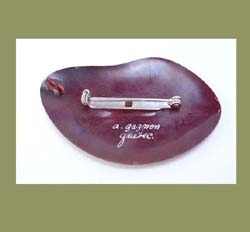 A. Gagmon Quebec Enamel Pin/Pendant Signature