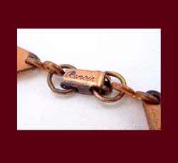 Renoir Copper Necklace Signature