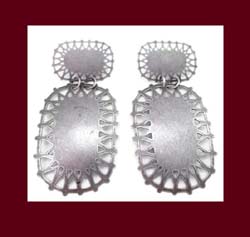 Large Hand Crafted Funky Earrings