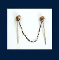 Victorian Poppy Pins Back